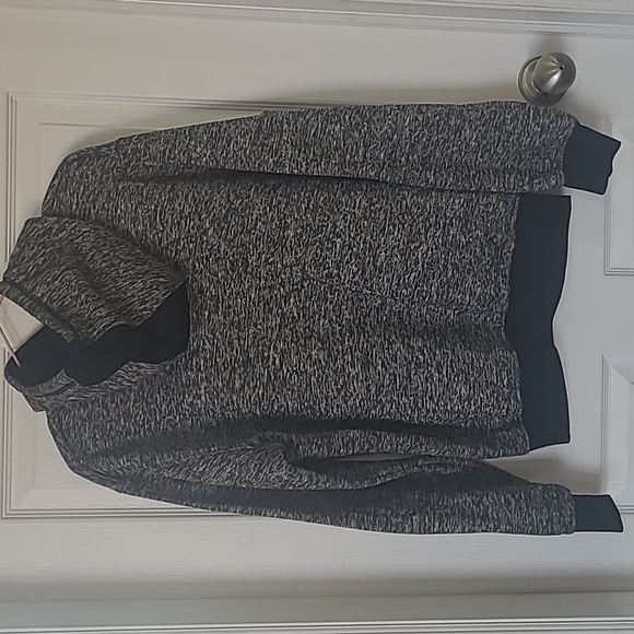 Vintage Mens pullover hoodie salt and pepper size S - Picture 4 of 8